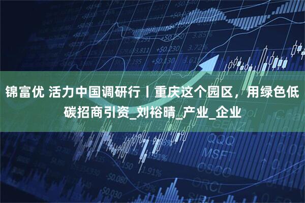 锦富优 活力中国调研行丨重庆这个园区,用绿色低碳招商引资_刘裕晴_产业_企业